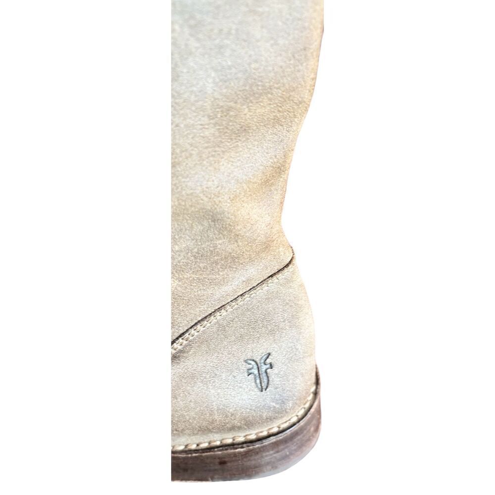 Frye SHIRLEY Distressed Grain Leather OVER THE KNEE Boots Women 9B - Picture 3 of 10
